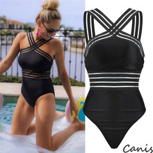 Plus Size One-Piece Suits 2019 Brand Women Monokini Swimwear Swimsuit Beach Swimming Costume Bathing Suits maillot de bain fille 2024 - buy cheap