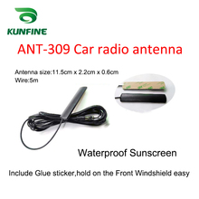 Antena de rádio para carro, antena frontal e traseira, sinal de antena, proteção solar, à prova d'água, 2024 - compre barato