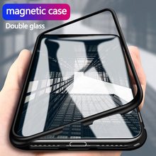 Funda de cristal magnética de doble cara para móvil, cubierta de tapa magnética 360 para Samsung Galaxy S10 Plus, s10E, coupqe, Samsung sansung s10plus s 10 e 2024 - compra barato
