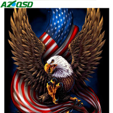 AZQSD Diamond Mosaic Eagle Cross Stitch Arts Diamond Painting Embroidery Animal Needlework 5D DIY Home Decor Gift Handmade 2024 - buy cheap