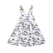 New Toddler Baby Girls Dinosaur Sleeveless Dress Princess Tutu Dresses Casual Newborn Baby Girl Clothes Sleeveless Cotton 2024 - buy cheap