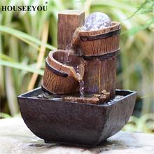 Resin Water Fountains Wheel Desktop Waterfall Flow Crafts for Home Office Teahouse Table Feng Shui Decoration Ornaments Gifts 2024 - buy cheap