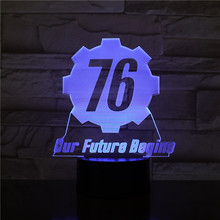 Fallout 76 our future begins USB 3D LED Night Light Boys Child Kids Baby Gifts decorative lights Game Table Lamp Bedside 2414 2024 - buy cheap