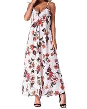Women Strapless Sleeveless Printed Dresses Summer Casual Loose Ladies Sexy V Neck Bohemian Beach Maxi Long Dresses Vestidos 2019 2024 - buy cheap