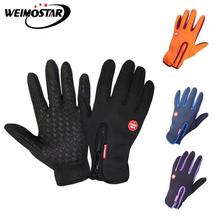 Weimostar Winter Cycling Gloves Long Finger MTB Touchscreen Riding Bike Bicycle gloves Men Women Full fingers 2024 - buy cheap
