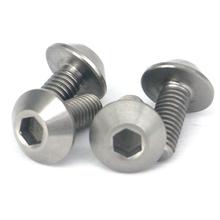 4 PCS M6x15mm Ti GR5 Titanium Umbrella Head Motorcycle Decorative Bolt 2024 - buy cheap