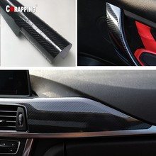 20x152cm Waterproof High Gloss 5D Carbon Fiber Wrap Glossy Black Vinyl Car Styling Auto Motorcycle Accessories Protector Film 2024 - buy cheap