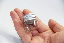100pcs/lot 30*40mm 15ml Glass Bottles Aluminium Screw Cap Silver Lid Mini Transparent Clear Empty Glass Jars Vials Bottles Gift 2024 - buy cheap