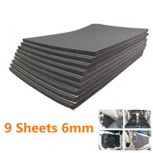 9pcs / lot Vehicle Insulation Closed Cell Foam Sheet 30*50cm*6mm Car Van Sound Proofing Deadening Insulation Car Hood Insulation 2024 - buy cheap