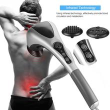 Electric Body Massager Double Head Massage Device Variable Speed Infrared Handheld Vibrator Full-body Massage Hammer Pain Relief 2024 - buy cheap