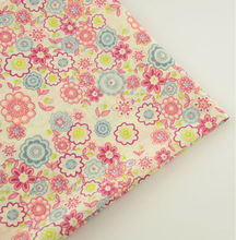 Beginner's Practice Distinctive Flowers Printed 100% Cotton Fabric By CM for Girl's Dress Tilda Cloth Tissue Tecido 2016 News CM 2024 - buy cheap