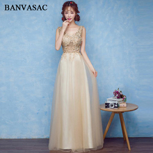 BANVASAC-Vestidos de Noche largos con lentejuelas, vestido de fiesta, fiesta, sin espalda 2024 - compra barato