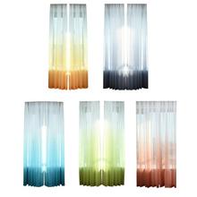 Gradient Color Home Bedroom Decoration Tulle Sheer Curtains for Living Room Door Window Screening Scarf Modern Curtains 2024 - buy cheap