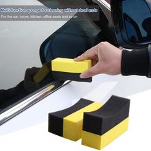 2Pcs U-Shape Tire Wax Polishing Compressed Sponge Compound ARC Edge Sponge Tyre Brush Car Cleaning Sponges Auto Care 2024 - buy cheap