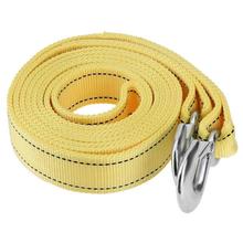 4m/13ft 5 Tons Car Van Tow Rope Heavy Duty Road Recovery Pull Towing Strap Reinforced Casting Winch with Hooks 2024 - buy cheap