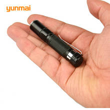 Новый портативный мини-фонарик ручка Q5 2000LM светодиодный фонарик карманный фонарь Водонепроницаемый фонарь батарея AAA Мощный светодиод для охоты 2024 - купить недорого