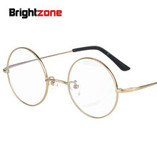 Brightzone puro homem miopia vintage claro redondo óculos de computador óptico quadro anti azul óculos de luz mulher tmall 2024 - compre barato