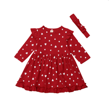 r Xmas Baby Girl Princess Dress Kids Love Heart Tutu Party Wedding Dress