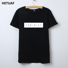 HETUAF-Camiseta feminista para Mujer, Camiseta con estampado de poder para Mujer, Camisetas Hipster blancas y negras para Mujer 2018 2024 - compra barato