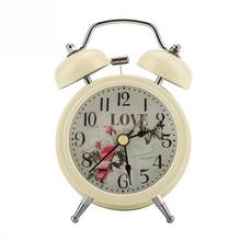 New Mini Metal Digital Alarm Clock Mute with Lights Twinkling Bell Classical Antique for Bedroom Christmas 2024 - buy cheap