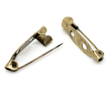 100 Bronze Tone Brooch Back Bar Pins Findings 20x5mm (B14932) 2024 - buy cheap