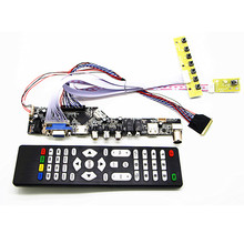 TV + HDMI + VGA + AV + USB + AUDIO de TV kit de placa de controlador LCD de 17,3 "N173O6-L02 B173RW01 1600*900, tablero controlador LCD, kits DIY 2024 - compra barato