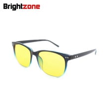 Brightzone Classic Rivet Black-blue Gradient Blue Light Blocking UV400 Indoor Computer Gamer Glasses Oculos Sem Grau Feminino 2024 - buy cheap