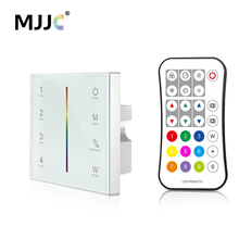 DMX Controller 512 RGBW 4CH Zone 2.4G RF Remote Control AC 220V 230V 110V Wall Mounted Touch Panel DMX512 Decoder Master Control 2024 - buy cheap
