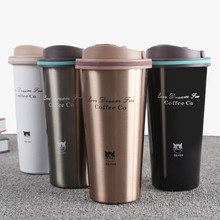 500ml Thermos Mug Coffee Cup With Lid Thermocup Seal Stainless Steel Vacuum Flasks Thermoses Thermo Mug For Car My Water Bottle 2024 - buy cheap