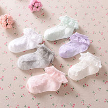 2019 Infant Toddler Kids Baby Girls Socks Lace Ruffle Frilly Ankle Princess Anti Slip Cotton Cute Casual Tutu Socks Kids Gifts 2024 - buy cheap