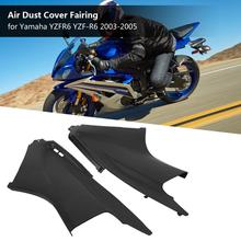 1 Pair Motorcycles Air Dust Cover Fairing Fairin Insert Part for Yamaha YZFR6 YZF-R6 2003 2004 2005 ABS Black New 2024 - buy cheap