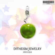 Colgante de manzana verde para mujer y niña, joyería de moda 2018, regalo romántico de Plata de Ley 925, pulsera, bolso de collar 2024 - compra barato