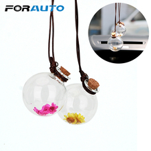 Empty Glass Bottle Fragrance Car-styling Air Freshener Car Hanging Perfume Pendant Auto Decoration For Essential Oils Diffuser 2024 - buy cheap