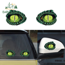 Earlfamily 10cm x 8cm 2x engraçado 3d crocodilo olhos adesivos de carro caminhão cabeça motor espelho retrovisor janela capa porta decalque gráficos 2024 - compre barato