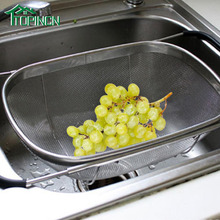 Kitchen Sink Drainer Washing Mesh Basket Fruit Food Cleaning Strainer Vegetable Fruit Drain Basket Stainless Steel 2024 - buy cheap