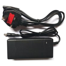 Adaptador para patinete elétrico, plugue uk, carregador 42v 2a, para xiomi mijia m365 ninebot es1 es2, acessórios de bateria c para scooter elétrica 2024 - compre barato