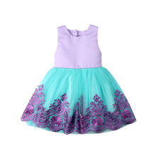 New Arrivels Baby Flower Girl Sleeveless Pageant Dress Summer Kids Birthday Party Princess Tutu Dress 0-5T 2024 - buy cheap
