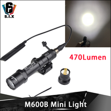 Mini lanterna tática softair surefire m600b, luz tática de 470 lúmens para caça, arma de luz 2024 - compre barato