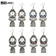 Vintage Alloy Jhumka Bells Beads Tassel Statement Earrings for Women Turkish Tribal Gypsy Indian Jewelry Party 2024 - buy cheap