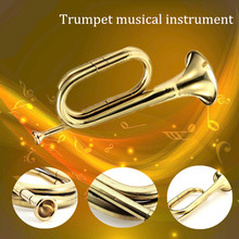 1Pcs 31cm Iron Retro Brass Army Military Cavalry Copper Trumpet Bugle For Brass Musical Instruments Music Lovers 2024 - buy cheap