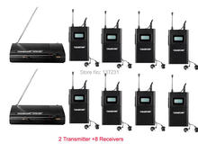 Takstar-sistema de audio WPM-200, 2 receptores, 8 receptores, intrauditivos, sistema de monitorización inalámbrico, auriculares para la familia, Fun, TV Stage 2024 - compra barato