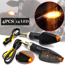 4 unids/set de luz LED de intermitente ahumado para motocicleta, lámpara indicadora de motocicleta, luces ámbar súper brillante 12v intermitente de motocicleta 2024 - compra barato