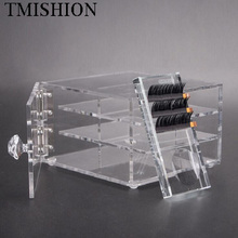 6 Layers False Eyelashes Acrylic Storage Box Organizer Grafting Eyelashes Extension Holder Makeup Case EyelashesExtension Tool 2024 - buy cheap