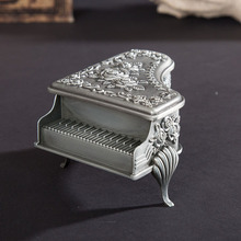 Jewelry Piano Box Metal storage organizer desk accessories Decorative Home Figurine 2024 - buy cheap