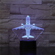 Avião de guerra 3d, lâmpada de mesa com luzes noturnas, multi cores, avião militar com usb, decoração de energia, presente, 1782 2024 - compre barato