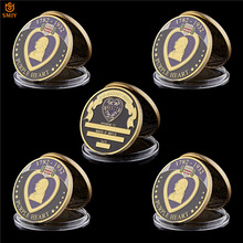 5Pcs/Lot American Purple Heart Reward Superior Military Merit Soldier Medal Gold Plated Challenge Commemorative Coin Collection 2024 - buy cheap