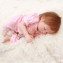 18inches Handmade Reborn Baby Doll Newborn Lifelike Dolls Soft Silicone Vinyl Boy 2024 - buy cheap
