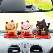 Cute Mini Welcoming Fortune Cat Lucky For Home Car Decoration Ornament Japanese Style Cat Hotel Restaurant Decor Craft 2.5inch 2024 - buy cheap