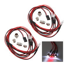 2 Sets 1/10 1/8 Upgrade Parts 4 LED Light Set Headlight Taillight for HSP RC Monster Truck Cars 2024 - buy cheap