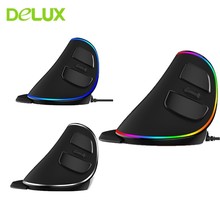 Delux M618 Plus Ergonomic Wired Vertical Mouse Optical Gaming Mouse Gamer USB 5 Buttons Wireless Computer Mice For PC Laptop 2024 - buy cheap